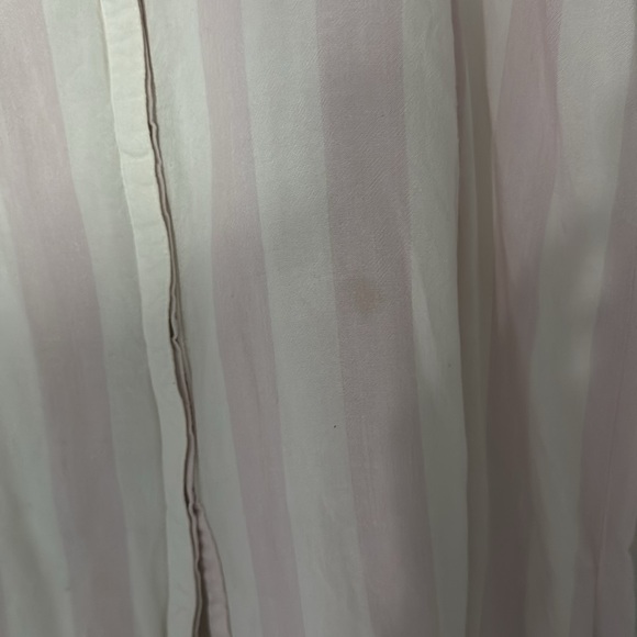 Volcom oversized shirt dress size medium large pink and white striped - Picture 3 of 3